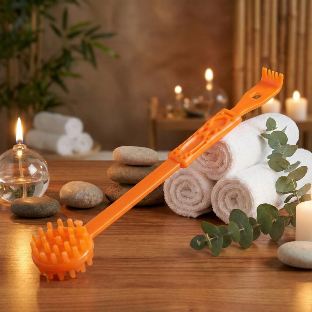 Body Massage Roller Stick – Dual-Head Long Handle for Deep Relief