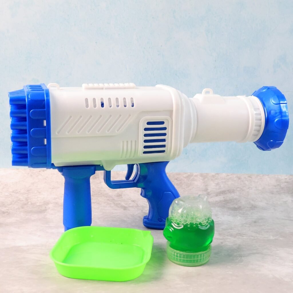 Bubble Gun for Kids - 32 Holes, Powerful Blaster | Play & Move