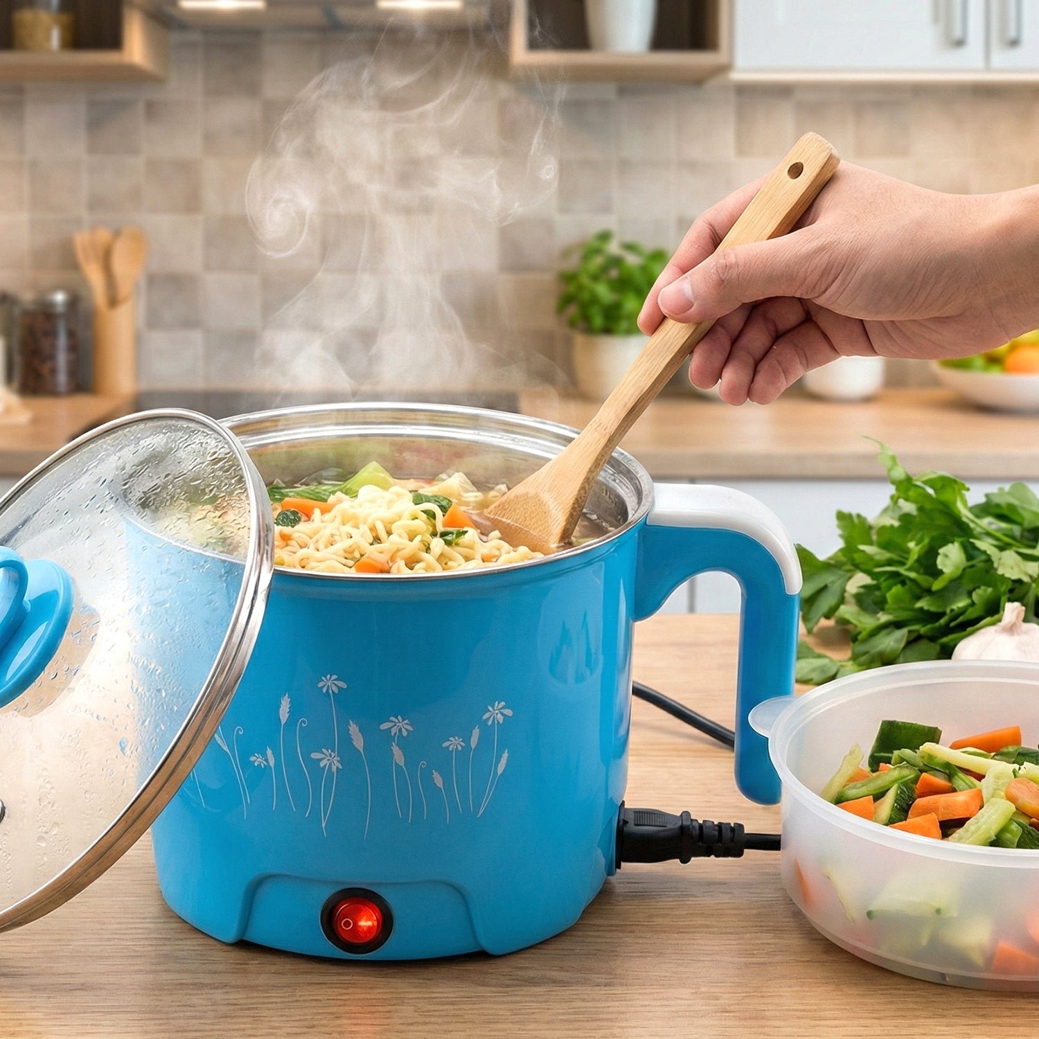 Electric Multifunction Cooking Pot – Compact & Portable Cooker - Image 3
