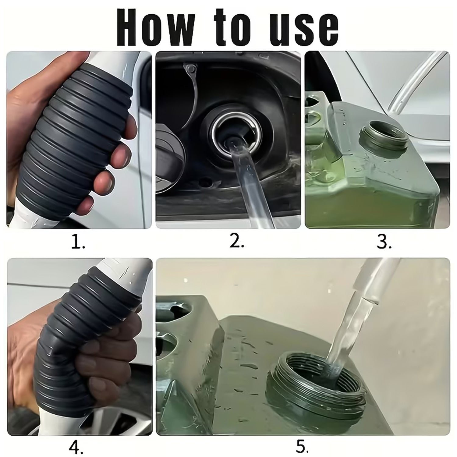 Manual Liquid Transfer Pump – Portable, Spill-Free Fuel & Water Pump - Image 4