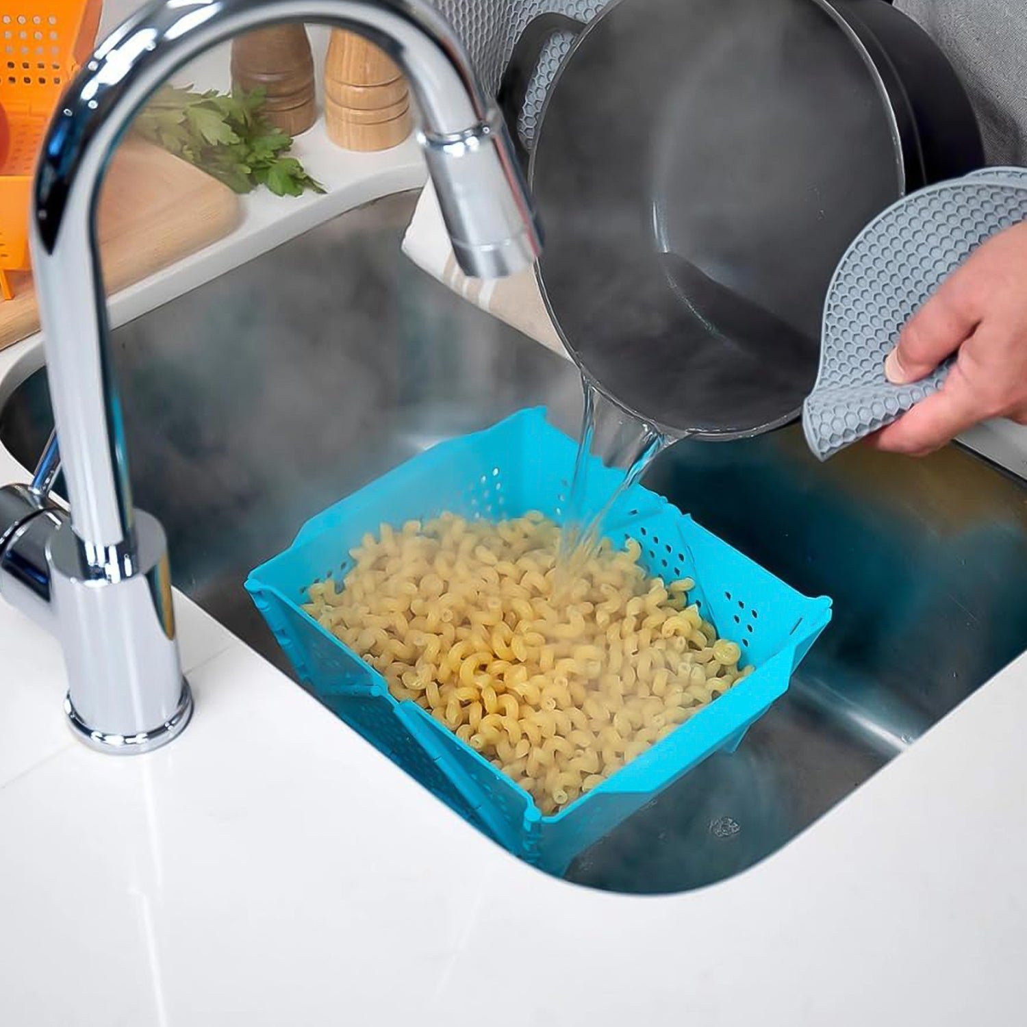 Foldable Storage Basket – Ventilated & Space-Saving | Tidy Table - Image 5