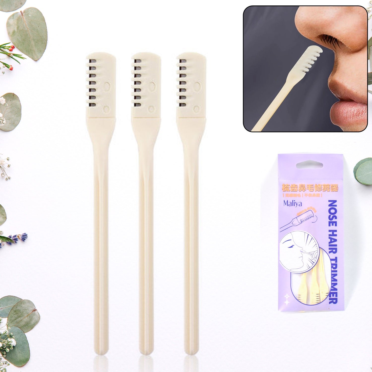 Nose Hair Trimmer - Painless 3-in-1 Grooming Kit | PureBeard