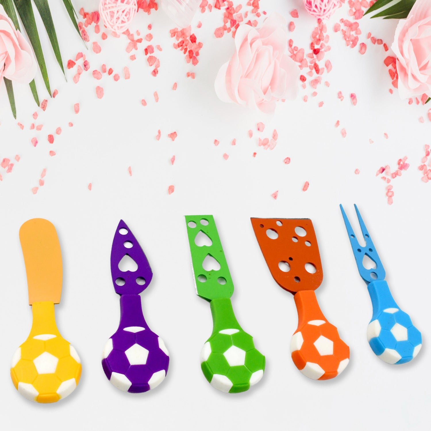 Cheese Knife Set – Stainless Steel Football Theme (5 Pcs) | Indo Glow - Image 4