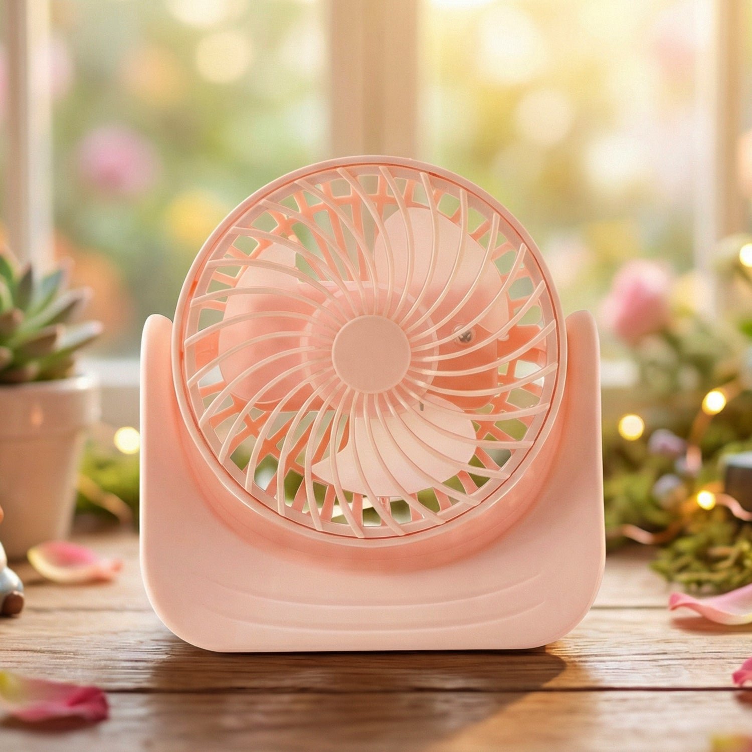 Silent Mini Desk Fan – Rechargeable, Adjustable Tilt & USB - Image 8