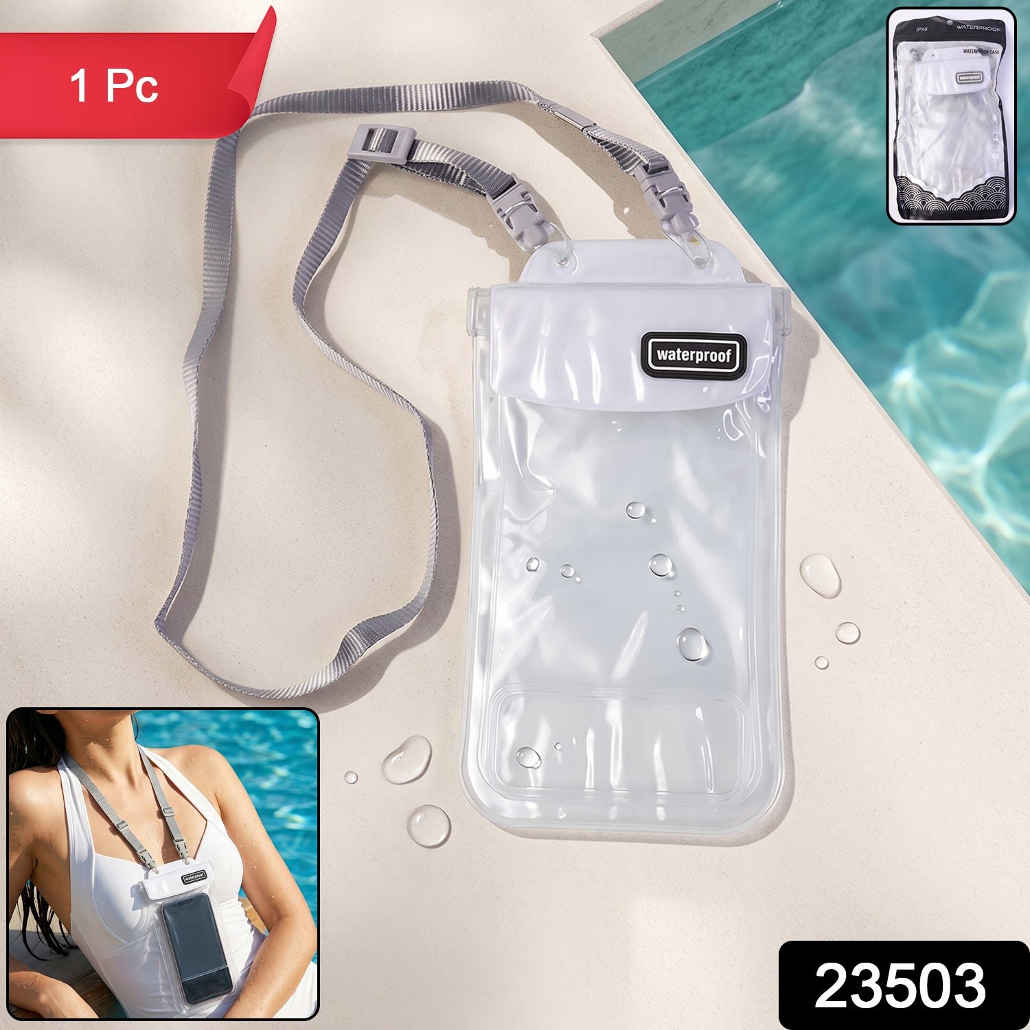 Waterproof Mobile Pouch – Universal Sealed Phone Case with Lanyard - Image 2
