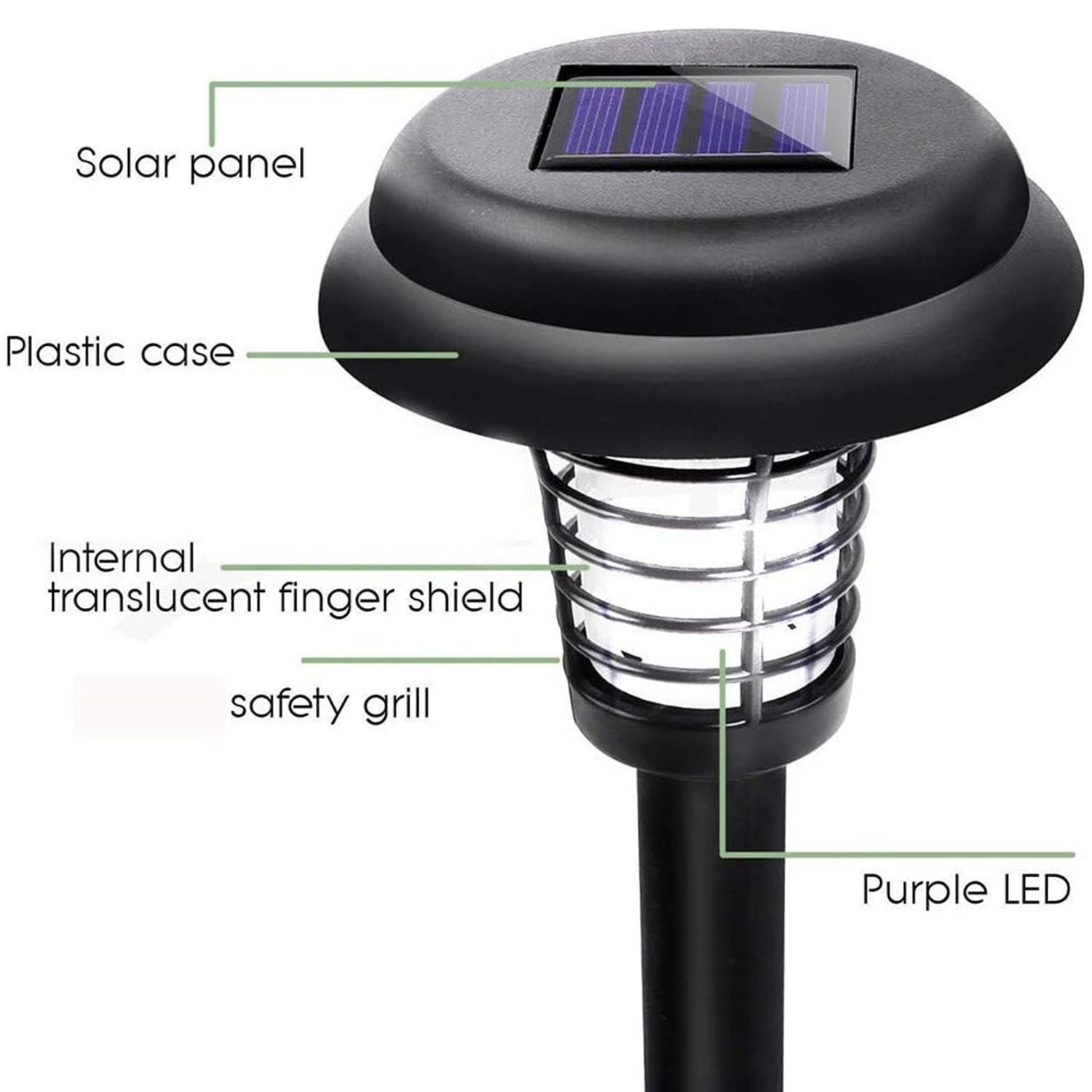 Solar Mosquito Trap – UV LED Garden Light (2 Pc) | Garden Vera - Image 6