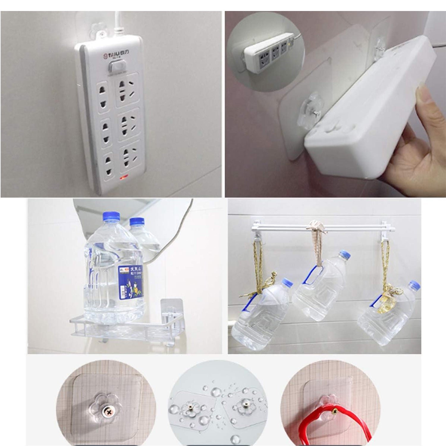 Self Adhesive Hooks - Drill-Free Heavy Duty 4 Pcs Set | GlimmerHome - Image 5