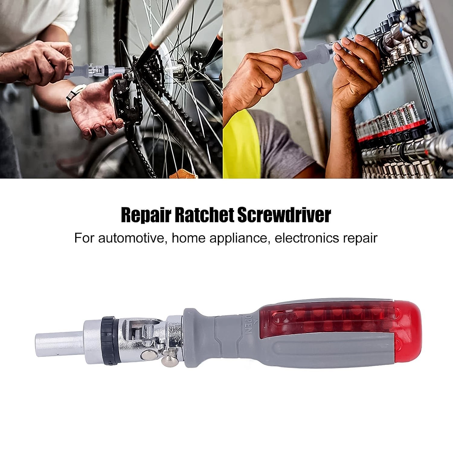 Ratchet Screwdriver Set - Adjustable Angle & 20 Bits | BoltForce - Image 4