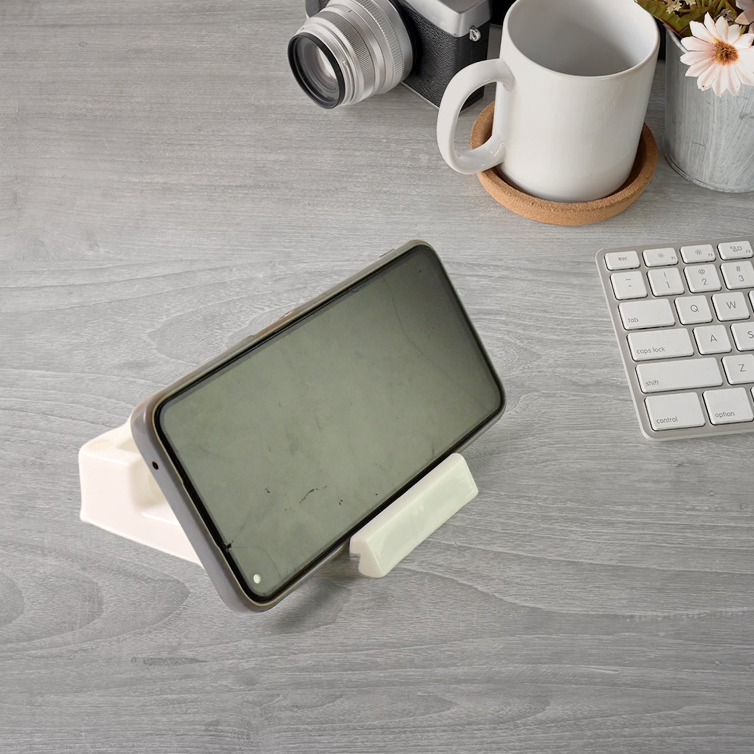Plastic Mobile Phone Stand – Wall Mounted Organizer & Charger - Image 5