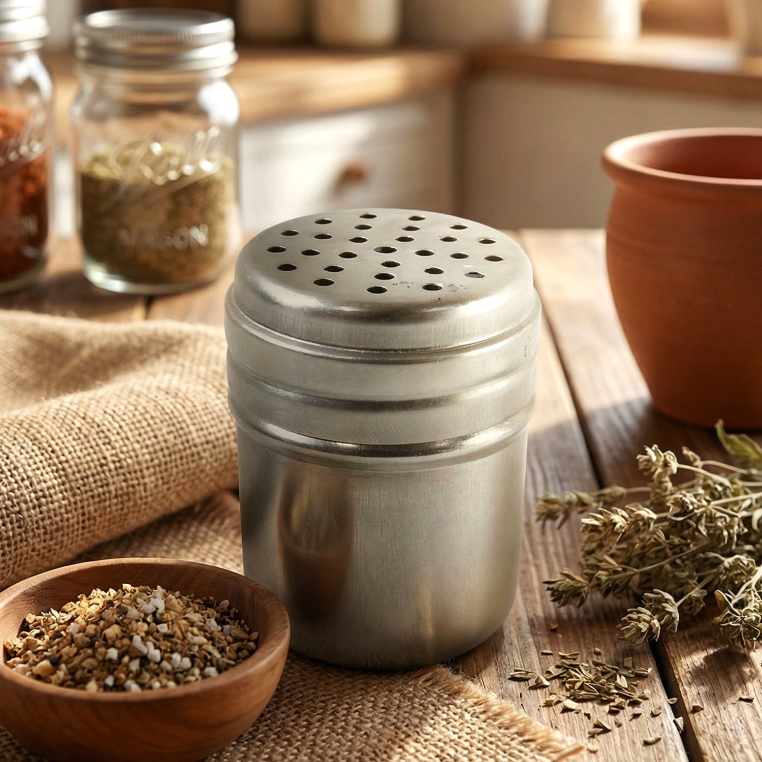 Stainless Steel Spice Shaker – Durable Kitchen Seasoning Container - Image 3