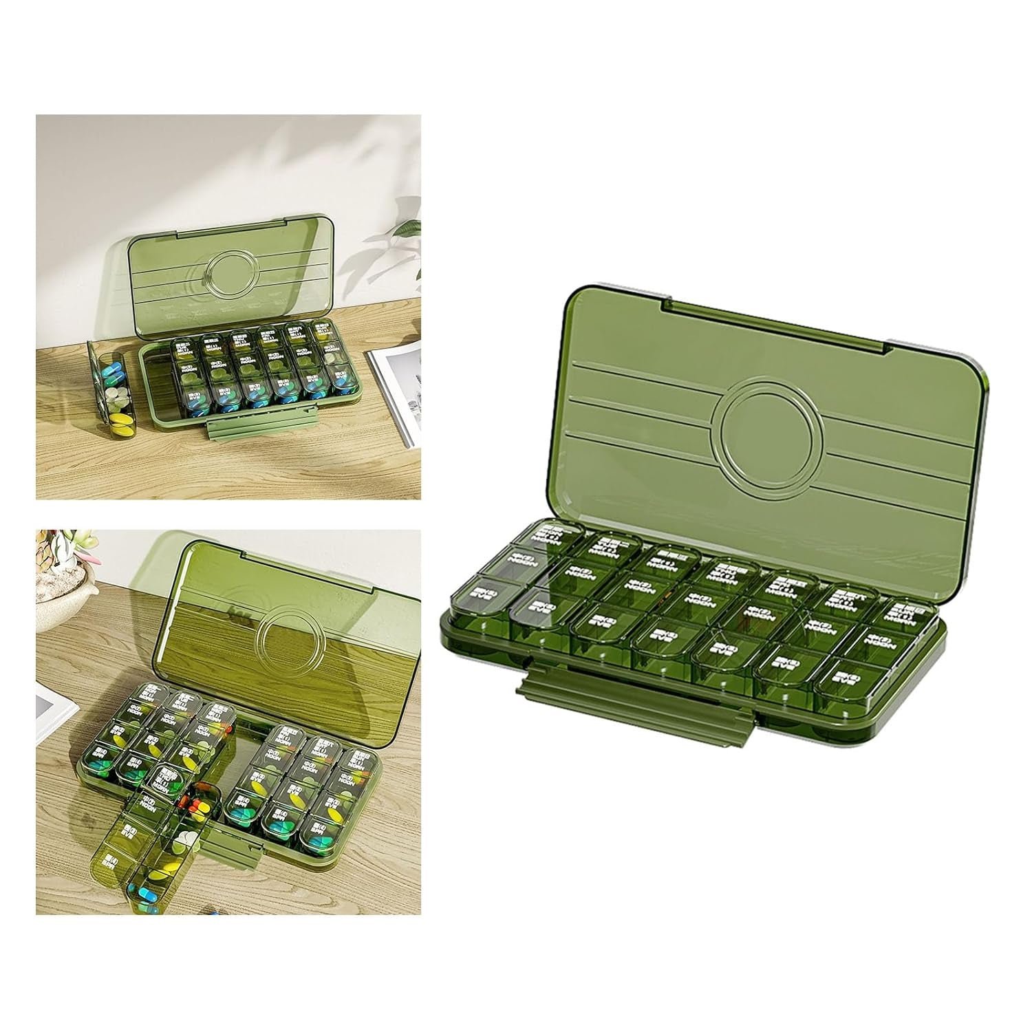 Weekly Pill Organiser - 21-Grid Daily Medication Box | Organivo - Image 5