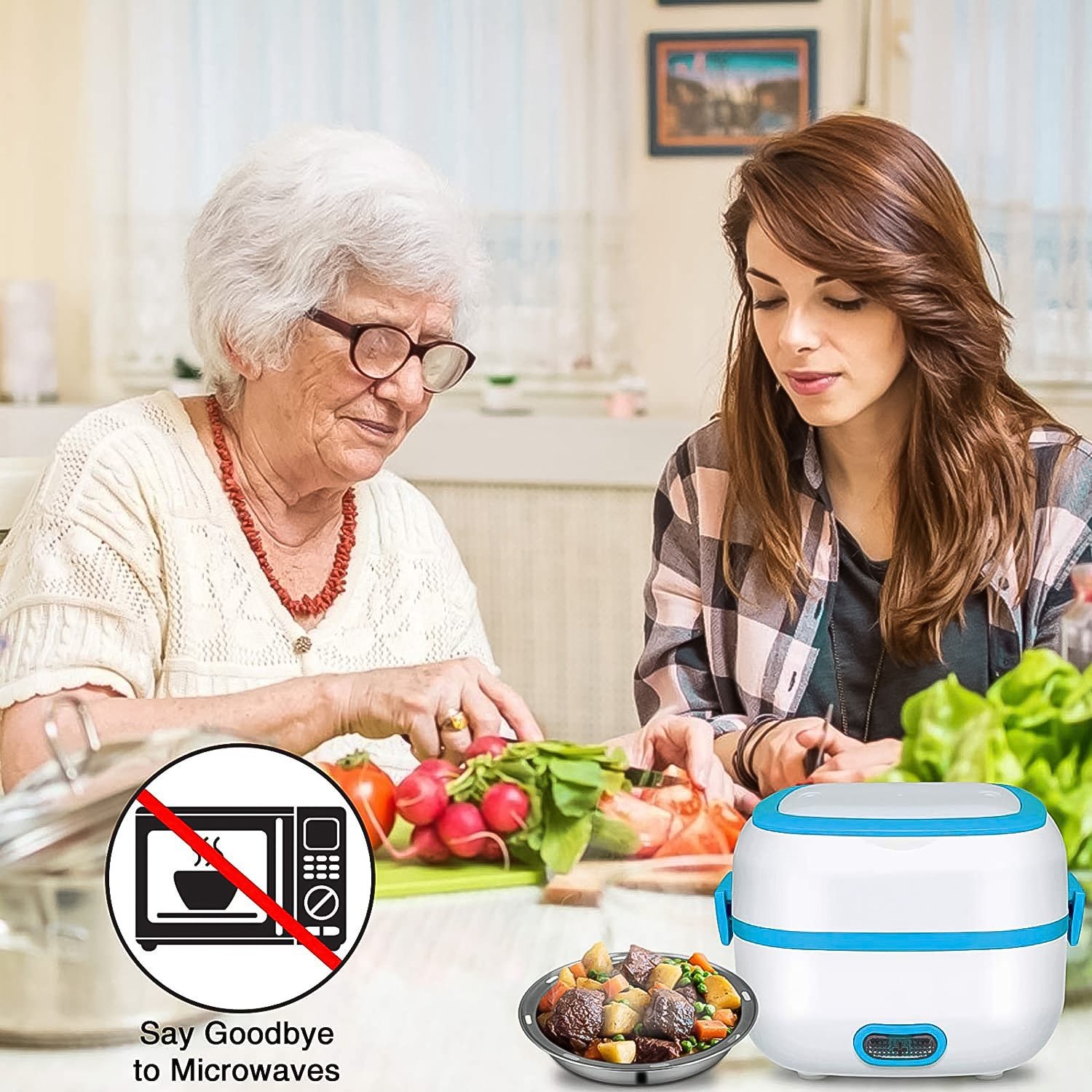 Electric Lunch Box - 3-in-1 Stainless Steel Food Heater | Lunchie Bunchie - Image 5