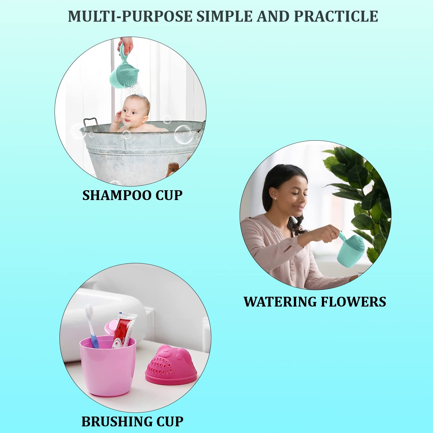Baby Shampoo Shower Cup – Safe Eye Protection for Kids | Mini Bubbles - Image 6