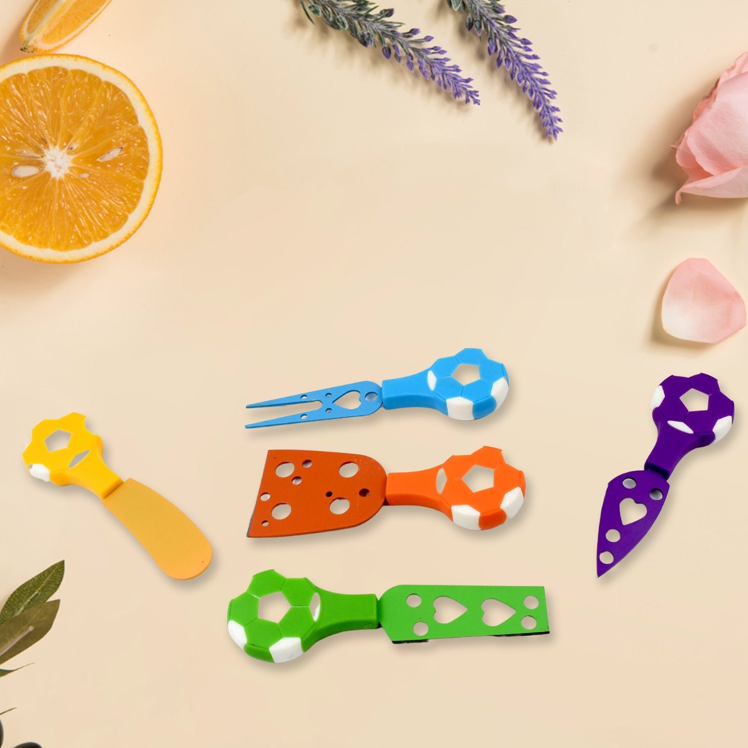 Cheese Knife Set – Stainless Steel Football Theme (5 Pcs) | Indo Glow - Image 7