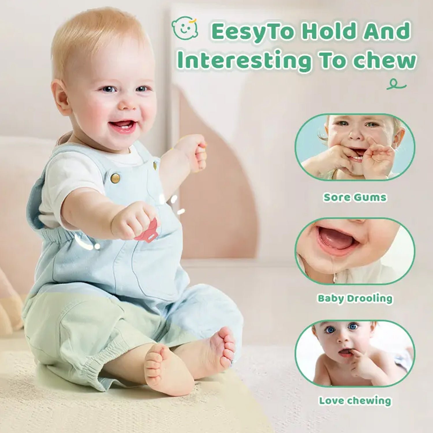 Silicone Baby Teether - Soft & BPA-Free Relief | Aditi - Image 4