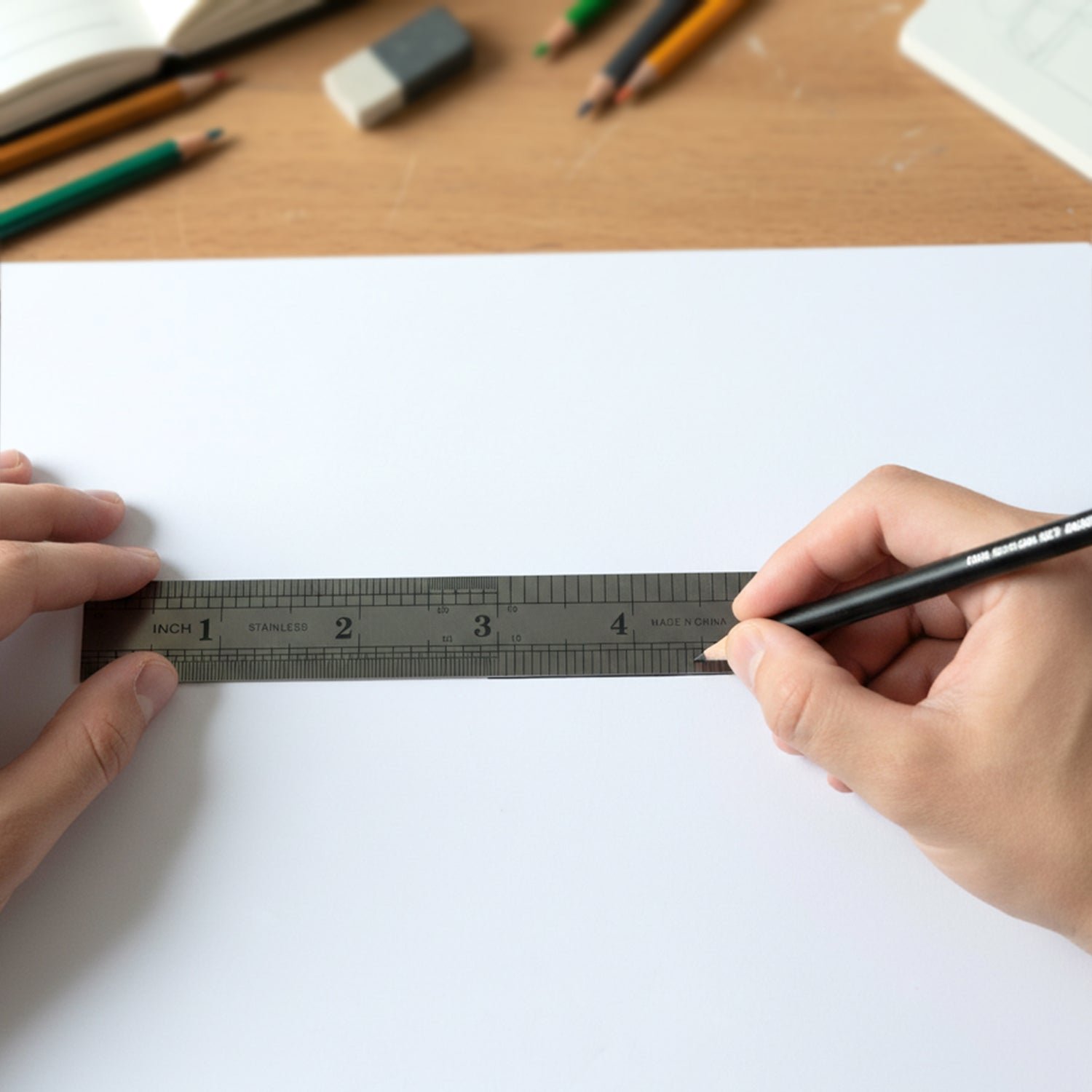 Measuring Ruler – Precision Steel 15 cm with Clear Markings - Image 4