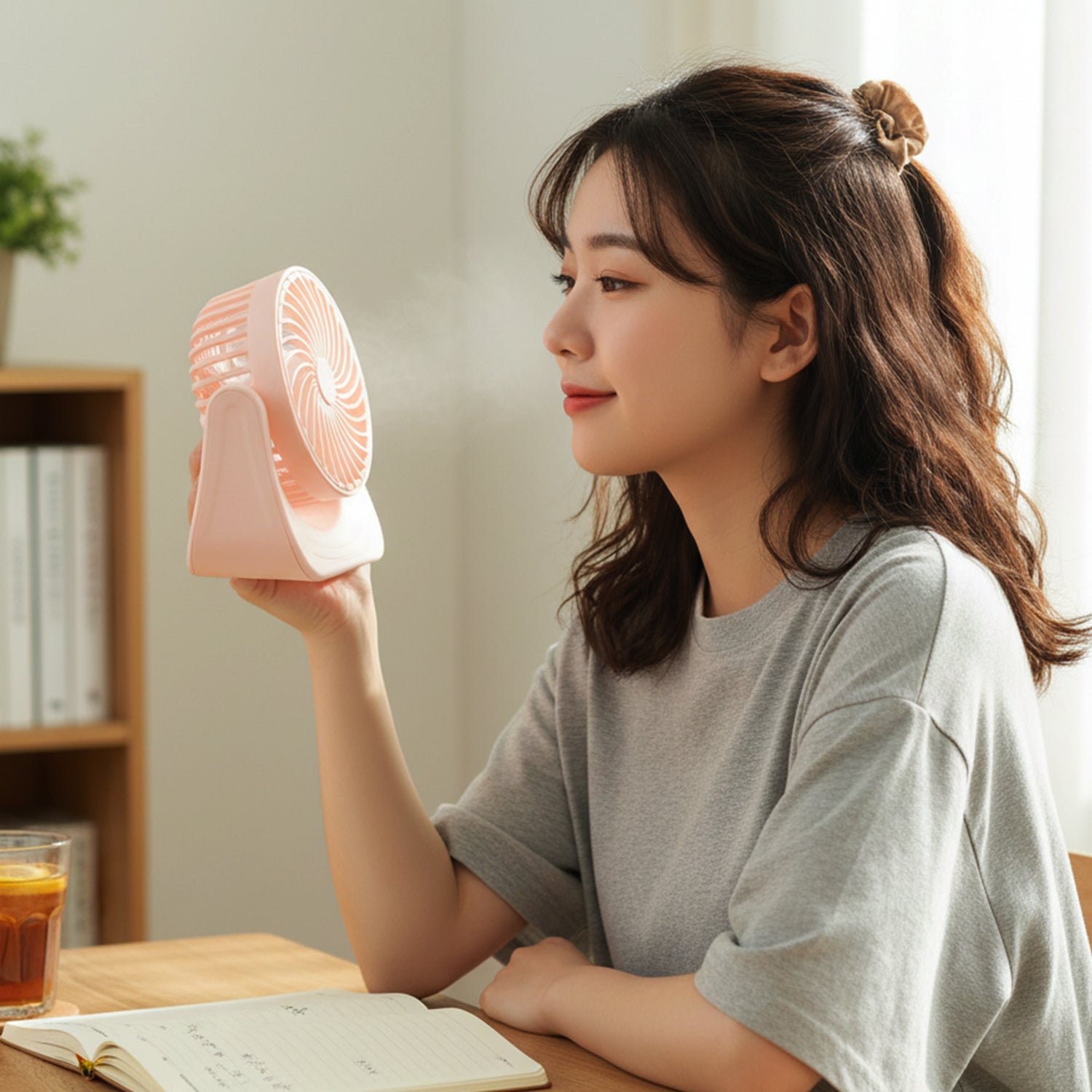 Silent Mini Desk Fan – Rechargeable, Adjustable Tilt & USB - Image 3