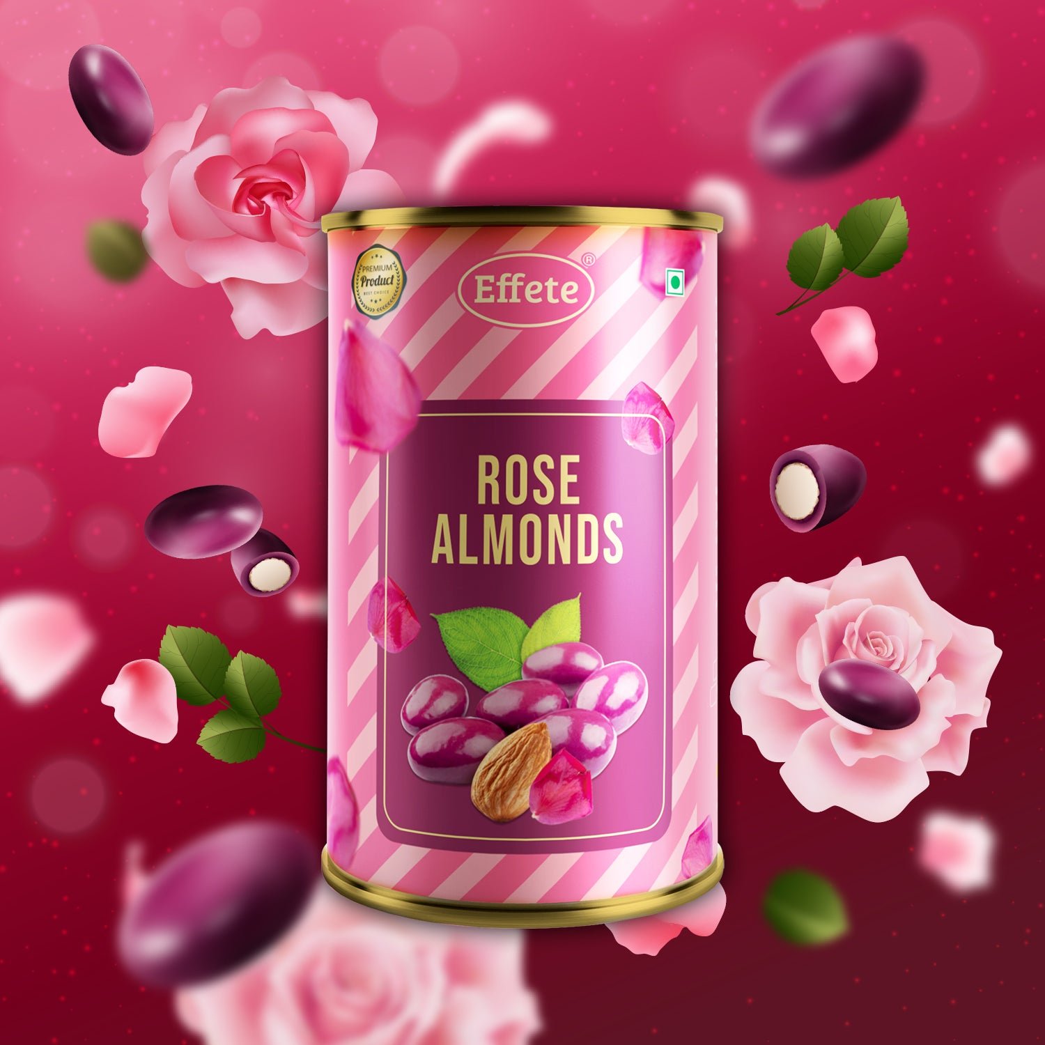 Golden Rose Gift Set – Luxury Rose Almonds Combo - Image 3