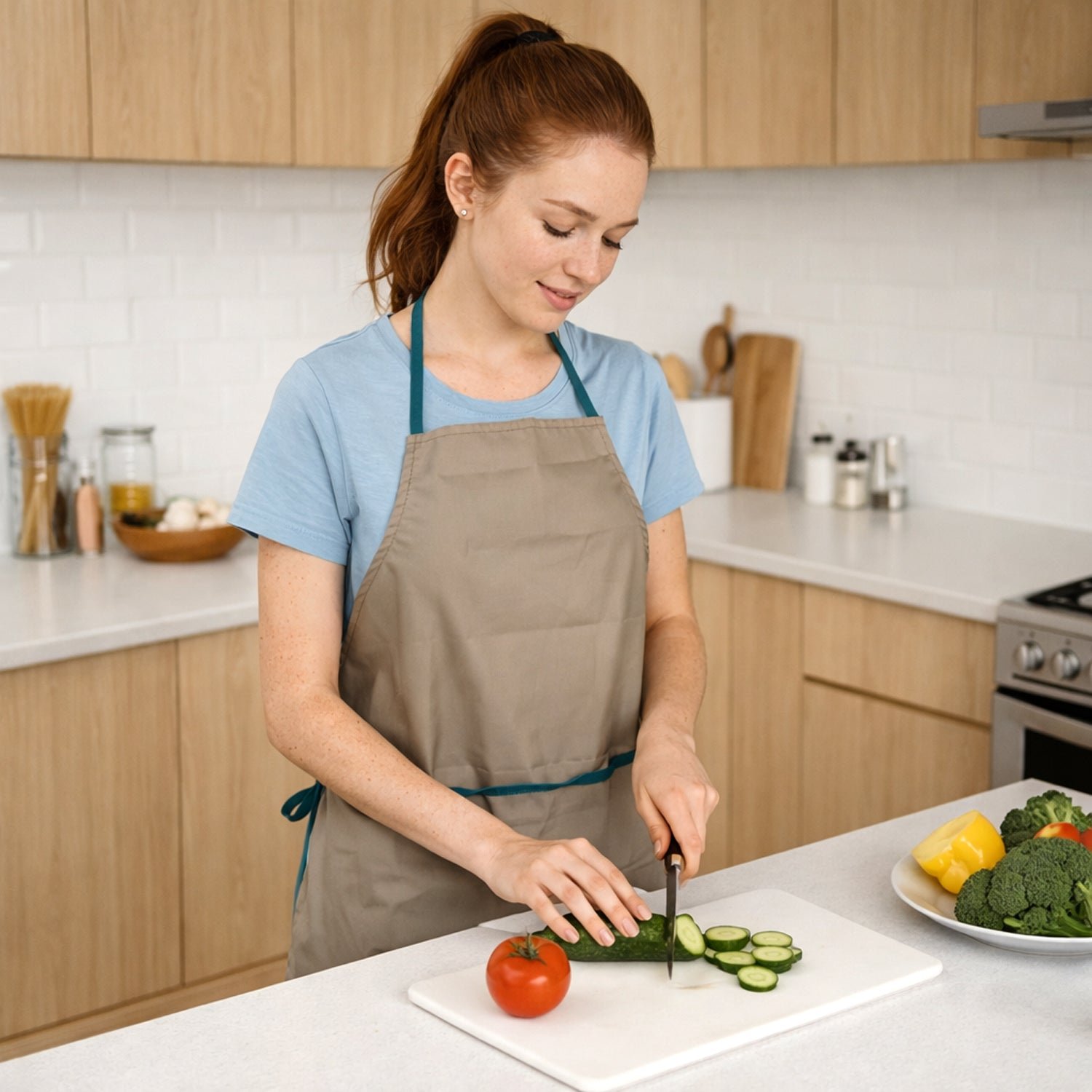 Cooking Apron – Full Coverage & Adjustable Multipurpose Kitchen Apron - Image 3
