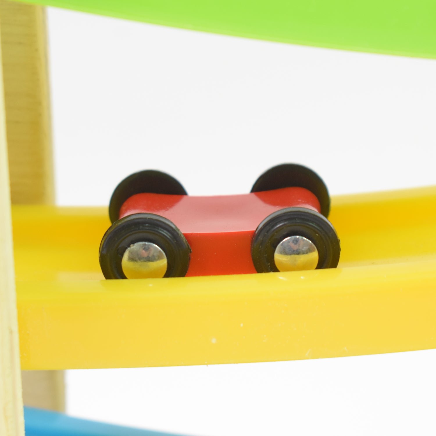 Wooden Race Track - 4-Level Car Ramp Set for Toddlers | Action Legion - Image 4