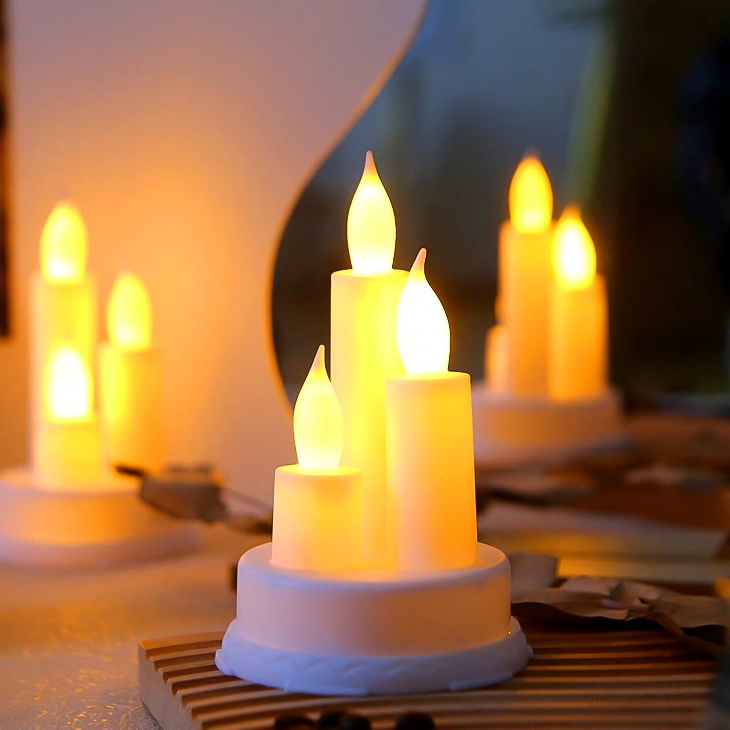 LED Taper Candles – Realistic Flickering Flame | Indo Glow - Image 5