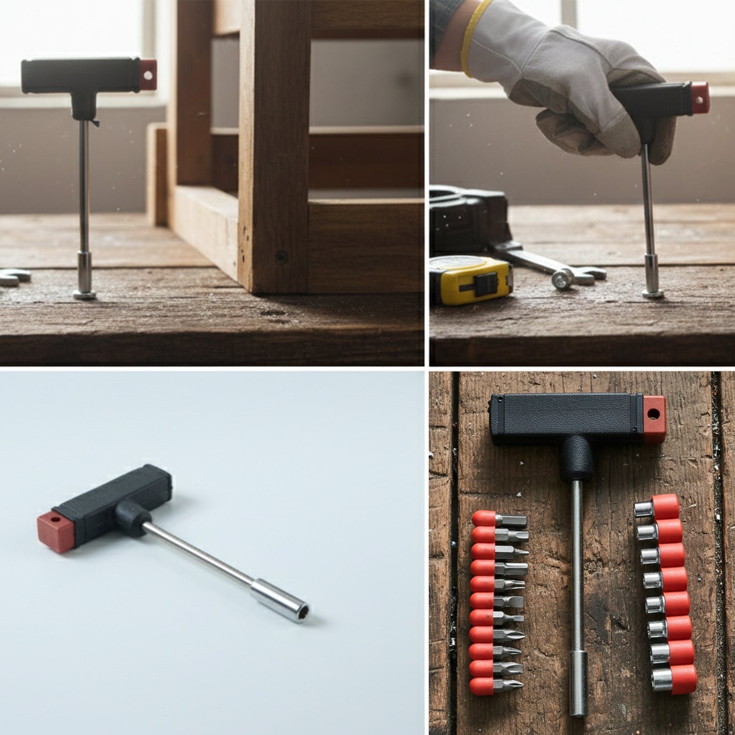 T Handle Screwdriver Set – 20-in-1 Interchangeable Heads Kit - Image 5