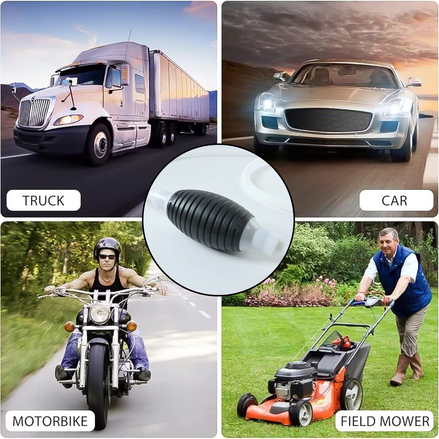 Manual Liquid Transfer Pump – Portable, Spill-Free Fuel & Water Pump - Image 3