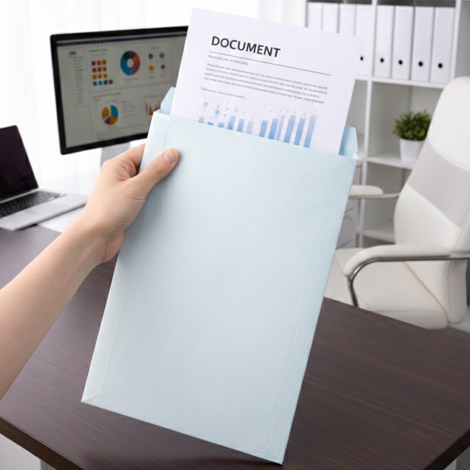 Large Document Envelope – Durable Premium Card Stock with Quick Seal - Image 3