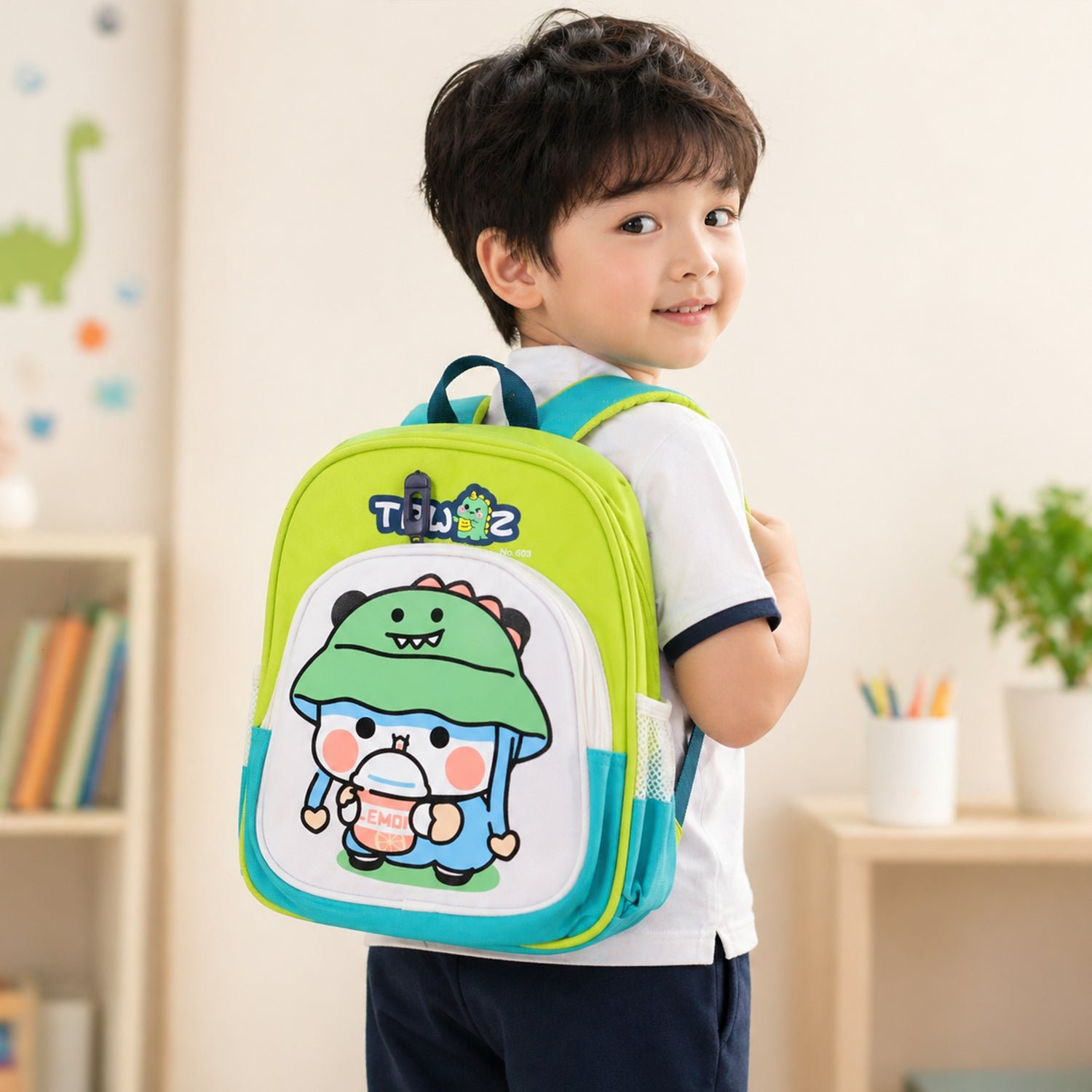 Kids Sling Backpack – Lightweight Cartoon Design for Daily Use - Image 5