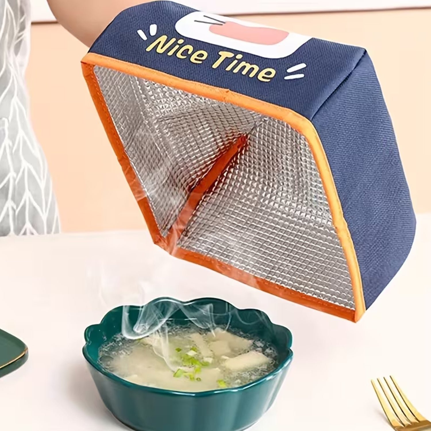 Reusable Fabric Food Cover – Dust-Proof & Hygienic Kitchen Protector - Image 3