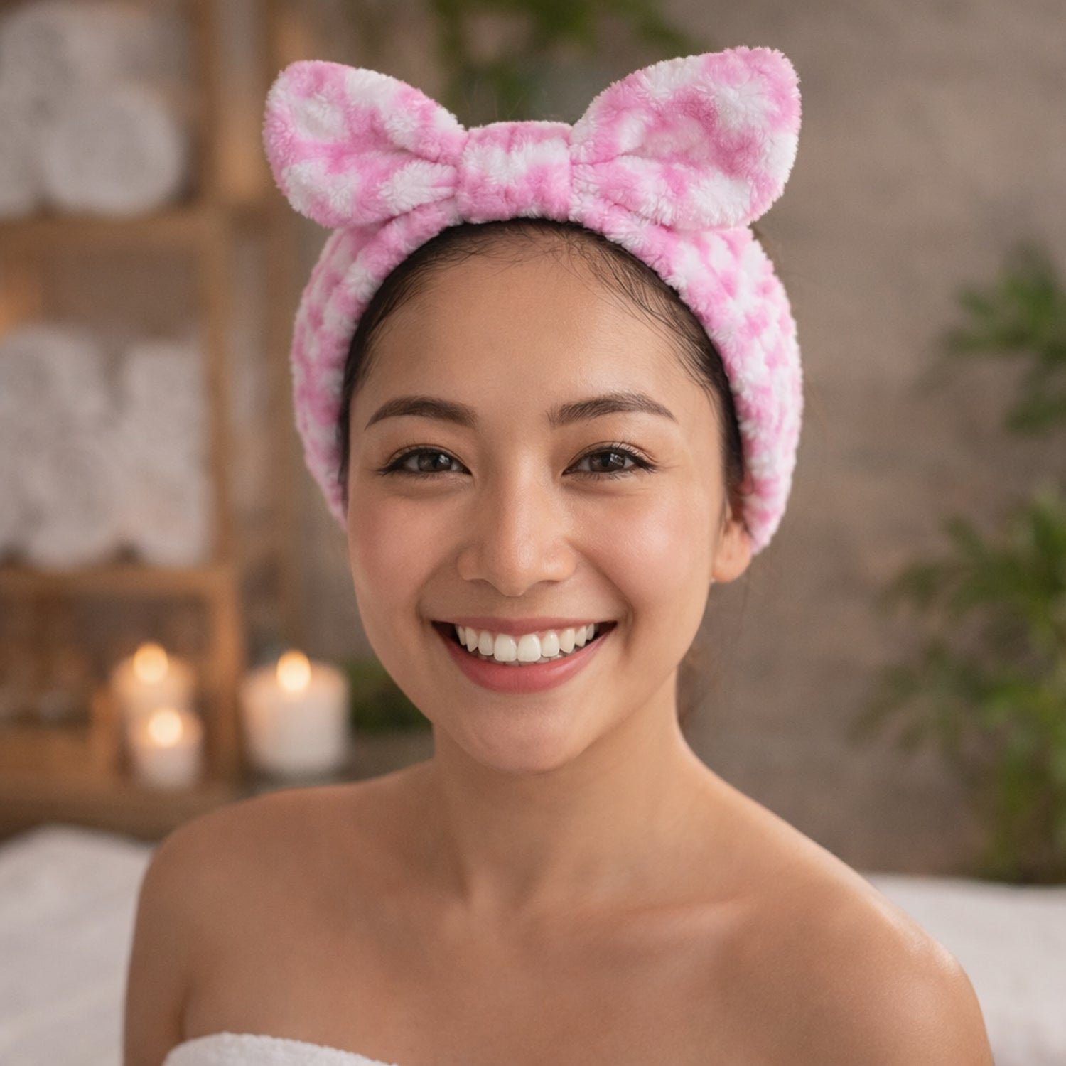 Soft Plush Spa Headband – Comfortable Stretchable Hair Band - Image 3