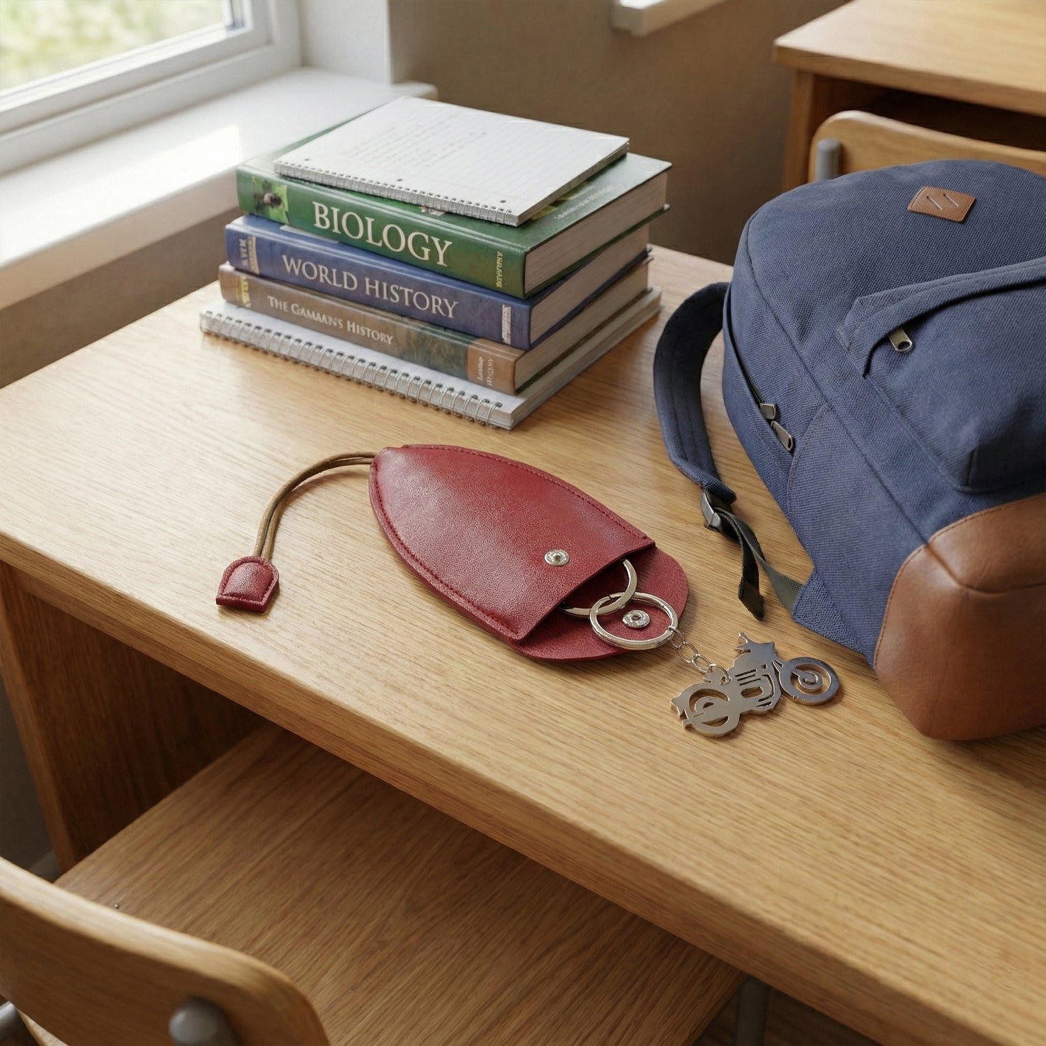 Compact Keyholder Pouch – Stylish Secure Key Organizer with Snap Button - Image 3