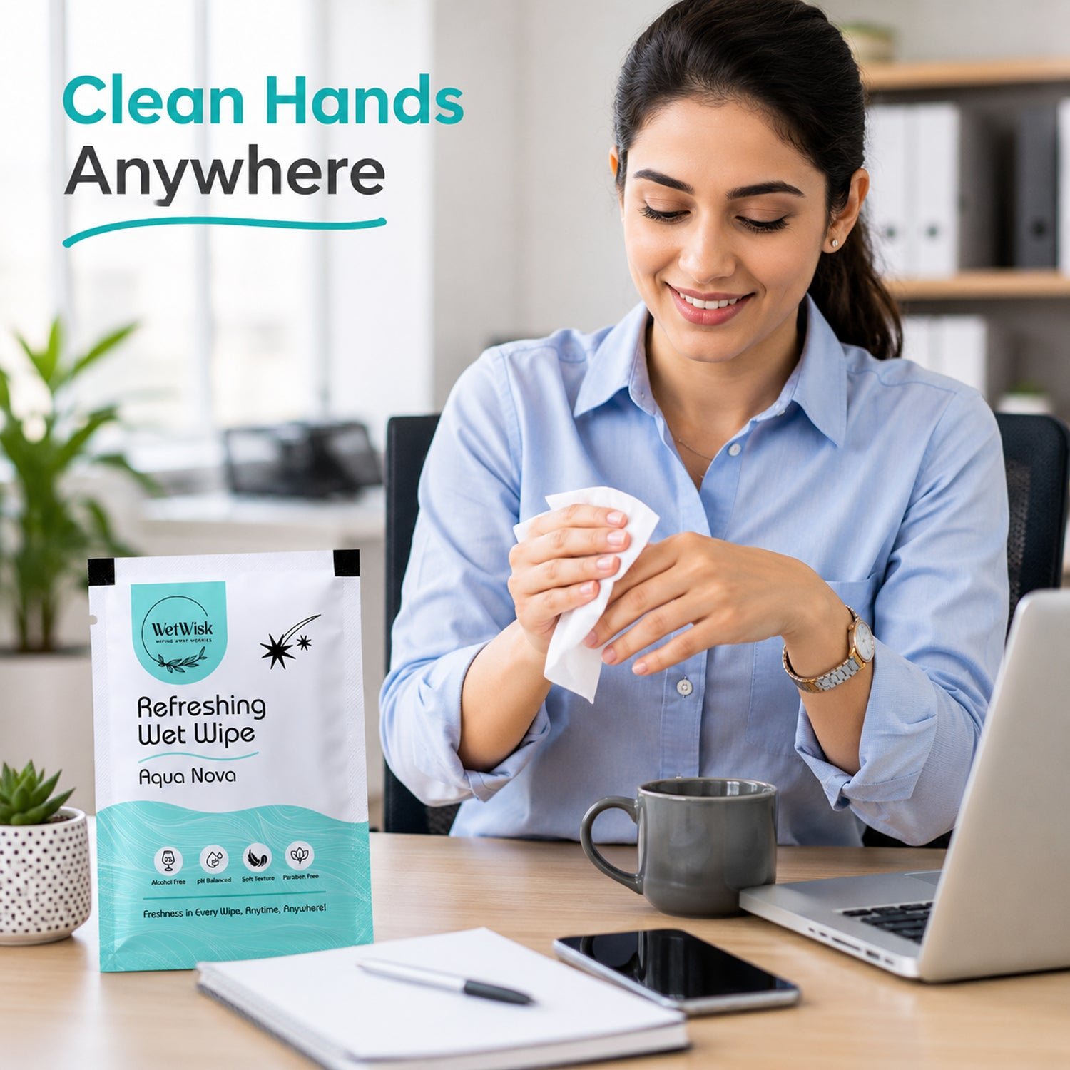 Aqua Nova Refreshing Wet Wipe – Gentle & Travel-Friendly Cleansing - Image 5