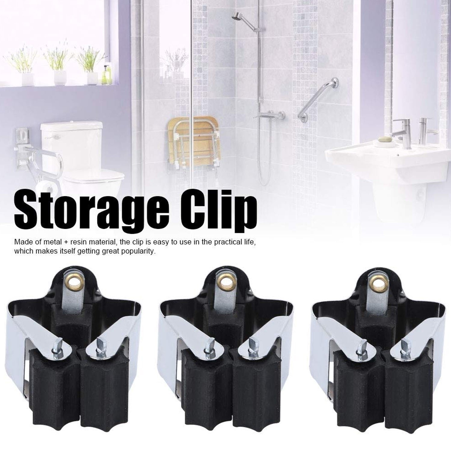Wall Mount Mop Holder - No-Slide Grip for Home & Garage | GlimmerHome - Image 6