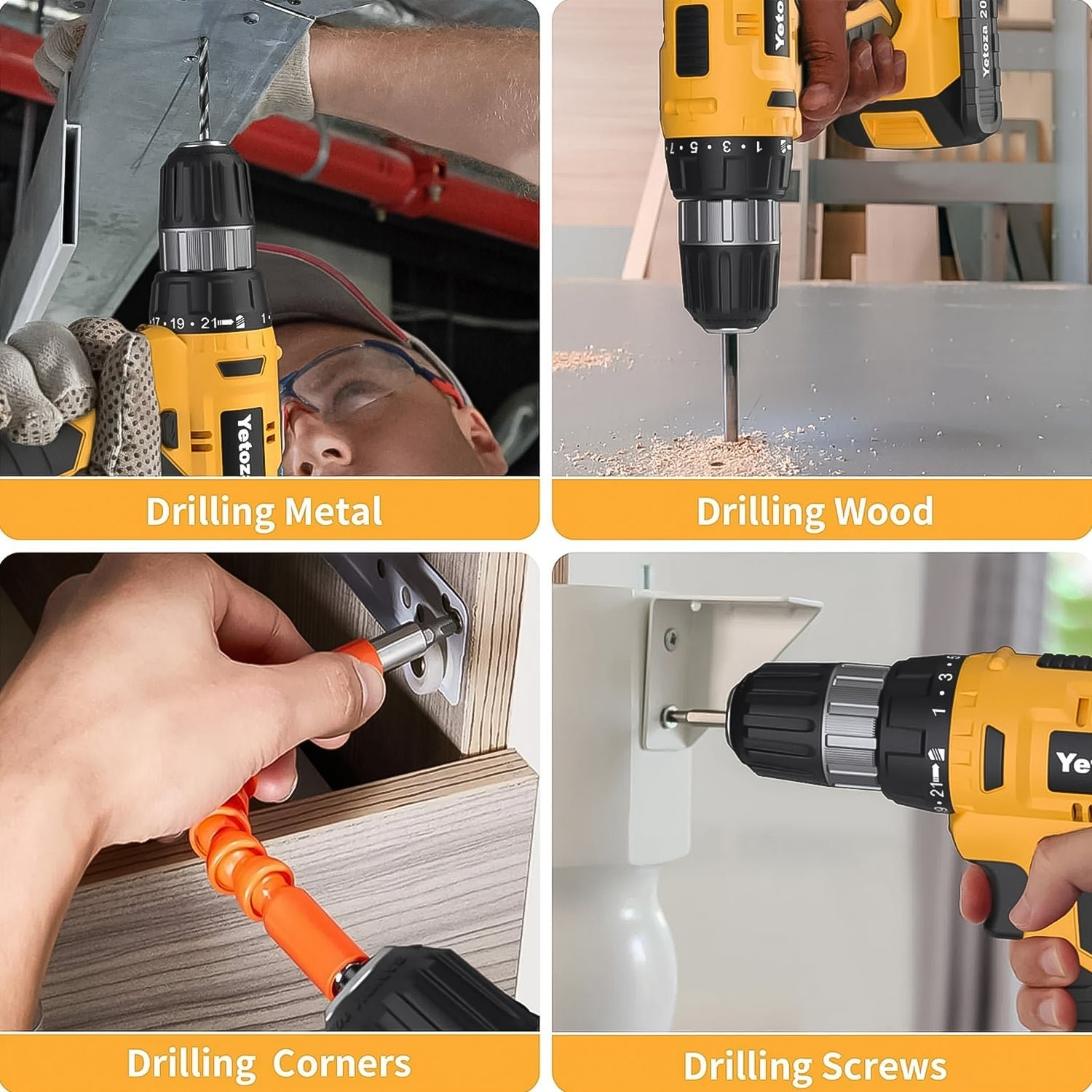 Cordless Drill Set - 21V Lithium Double Battery Kit | PowerXpert - Image 6