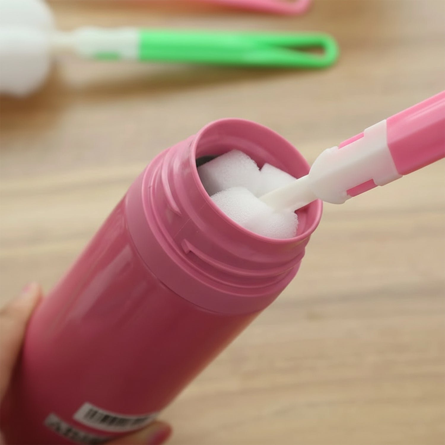 Silicone Bottle Cleaning Brush – Long Handle for Gentle, Deep Reach - Image 3