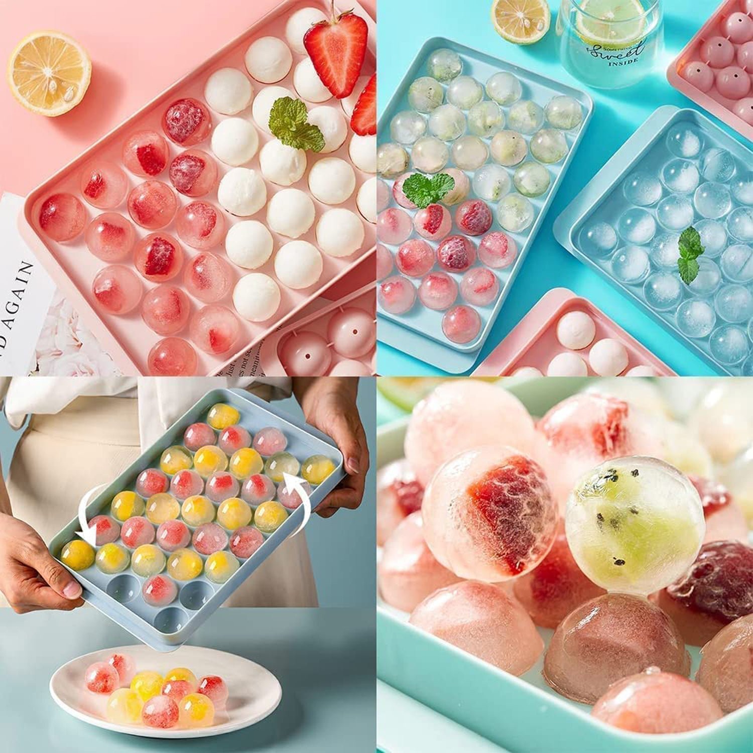 Ice Ball Mold - 33 Round Spheres, Reusable & BPA-Free | - Image 3