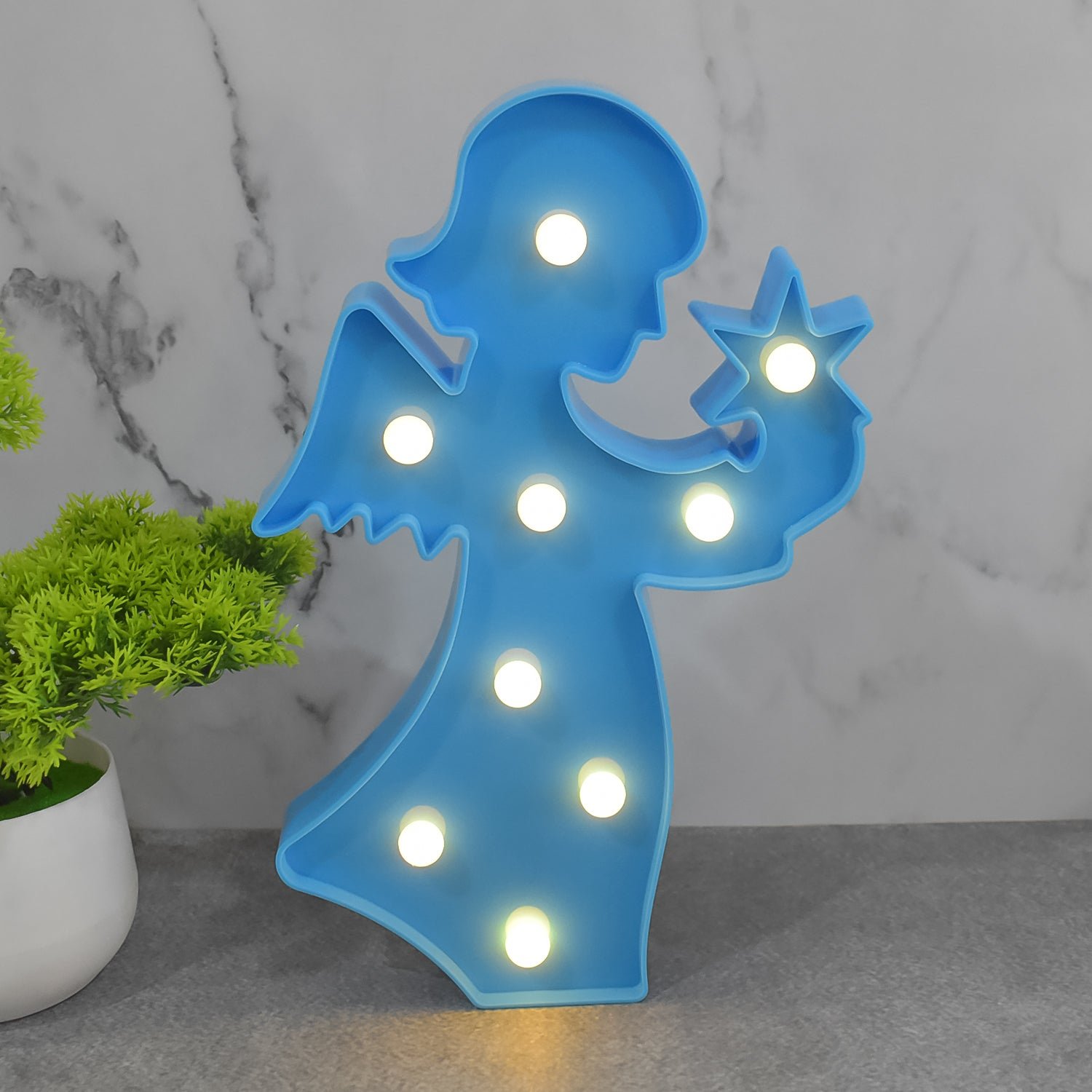 LED Angel Night Light - Battery Operated Room Decor | Deskrova - Image 4