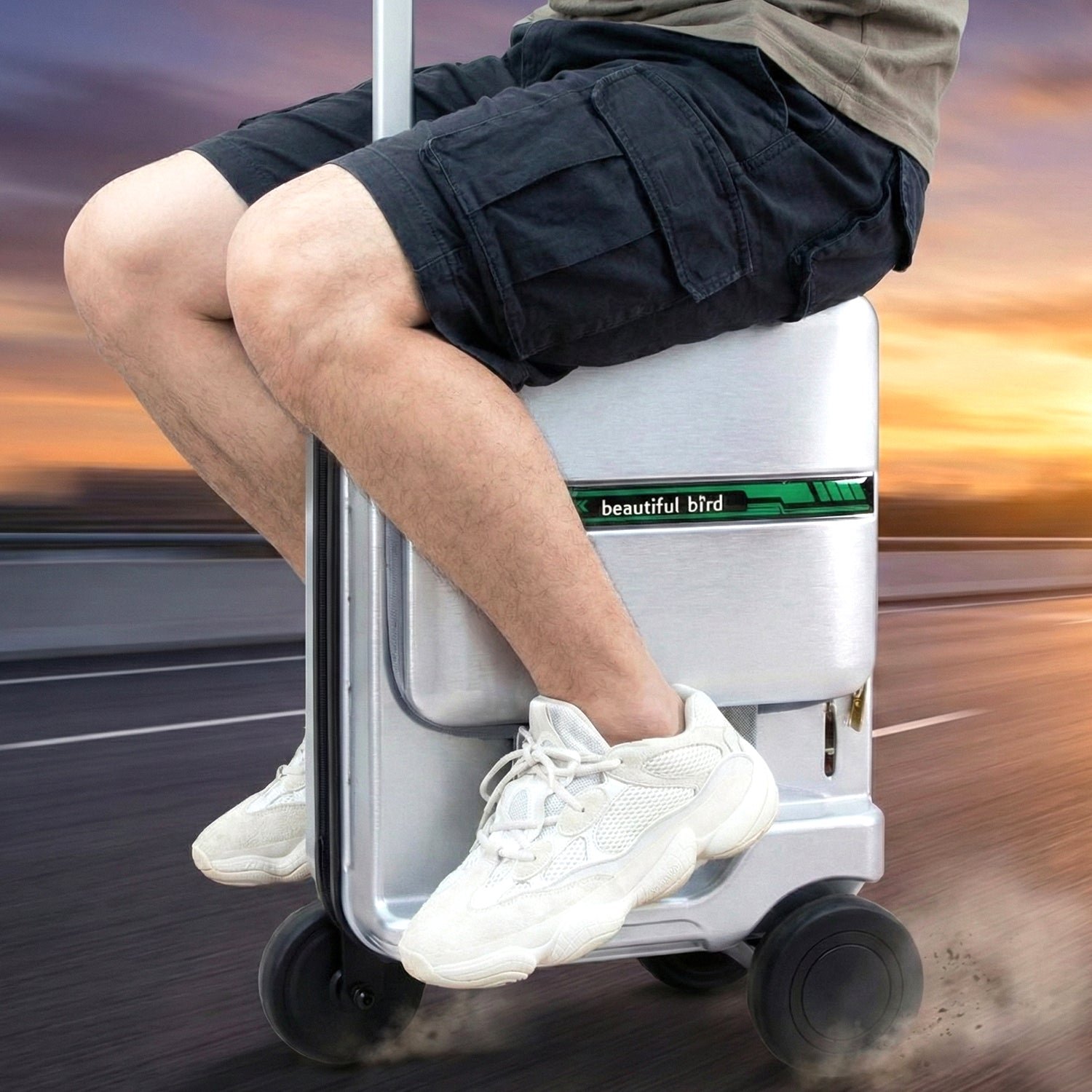 Ride-On Scooter Travel Trolley Bag – Compact & Hard Shell Protection - Image 3