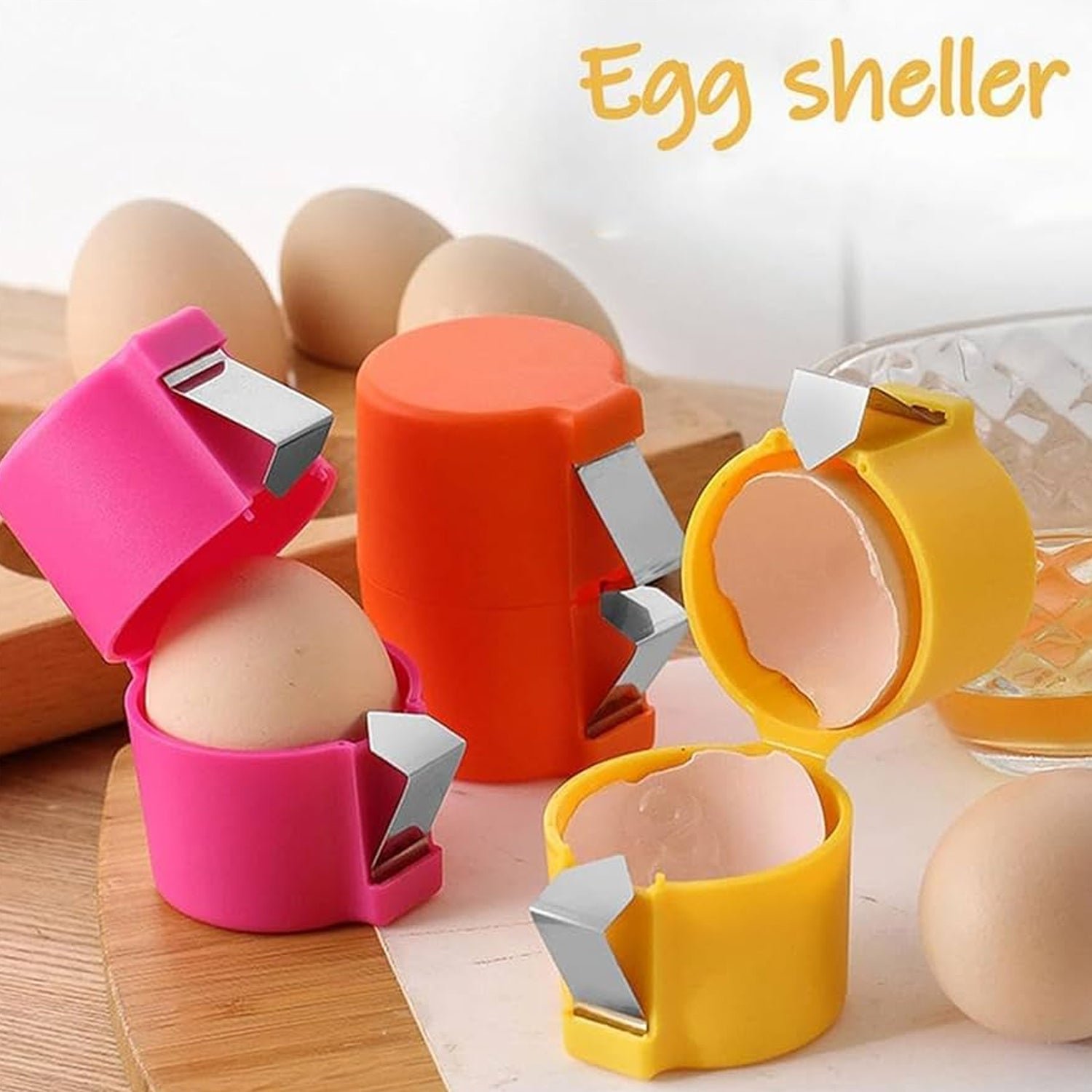 Egg Shell Opener - Handheld Egg Cracker Tool for Raw Eggs | Quickslice - Image 4