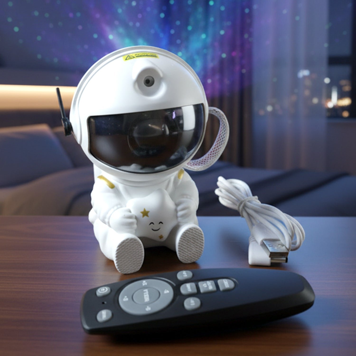 Astronaut Galaxy Star Projector – Remote-Controlled Night Light - Image 3