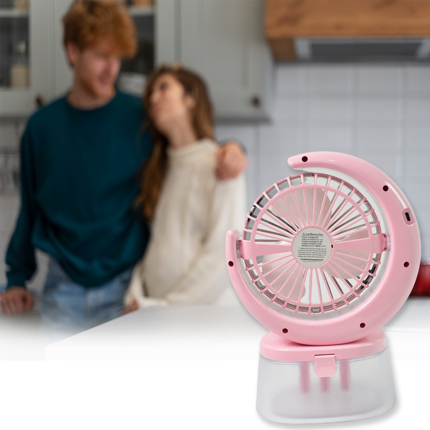 Portable Humidifying Fan - LED Light & USB | Airvanta - Image 6