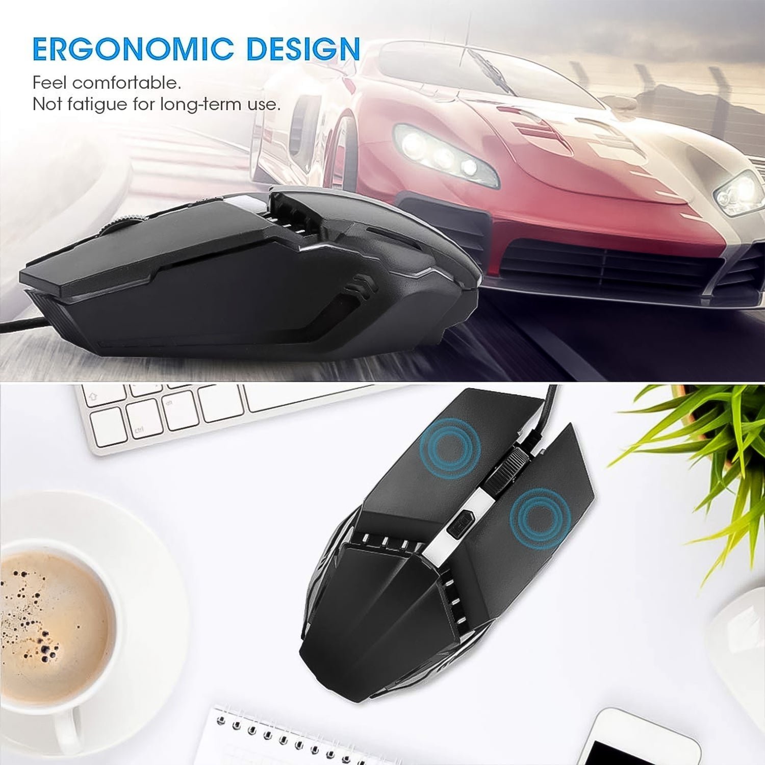 Wired Gaming Mouse - Ergonomic Design & RGB Lighting | Indo Glow - Image 6