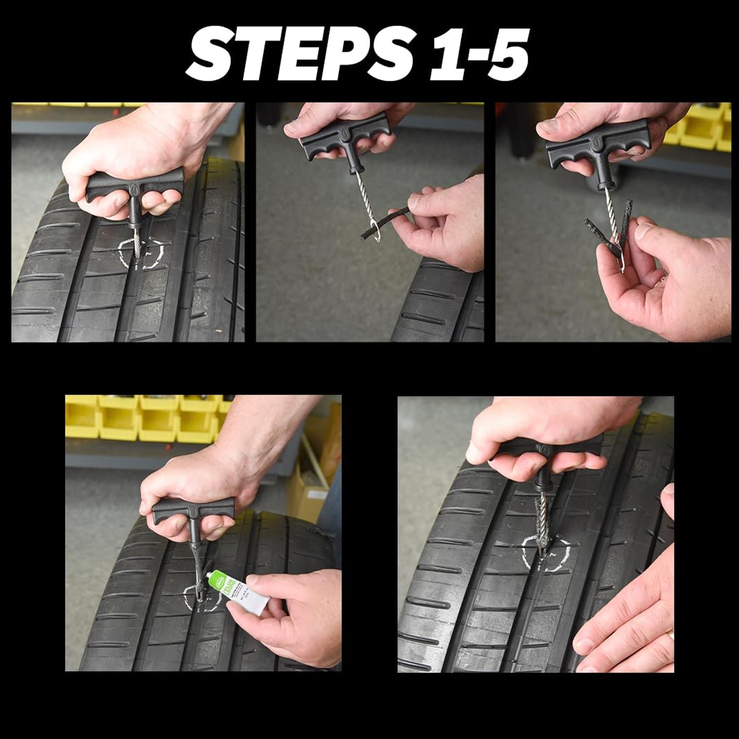 Tyre Repair Strips - Emergency Puncture Seal (5 Pcs) | Indo Glow - Image 4