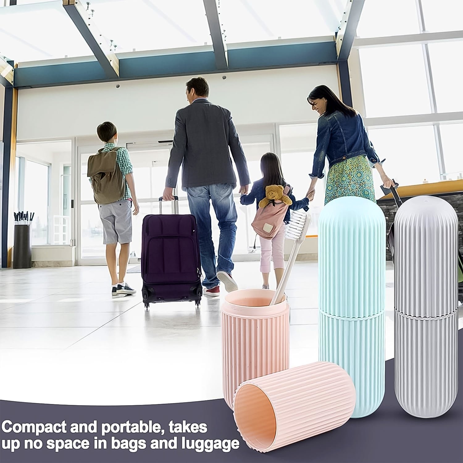 Travel Toothbrush Holder - 3 Pc Multicolor Kit | Konvex - Image 7