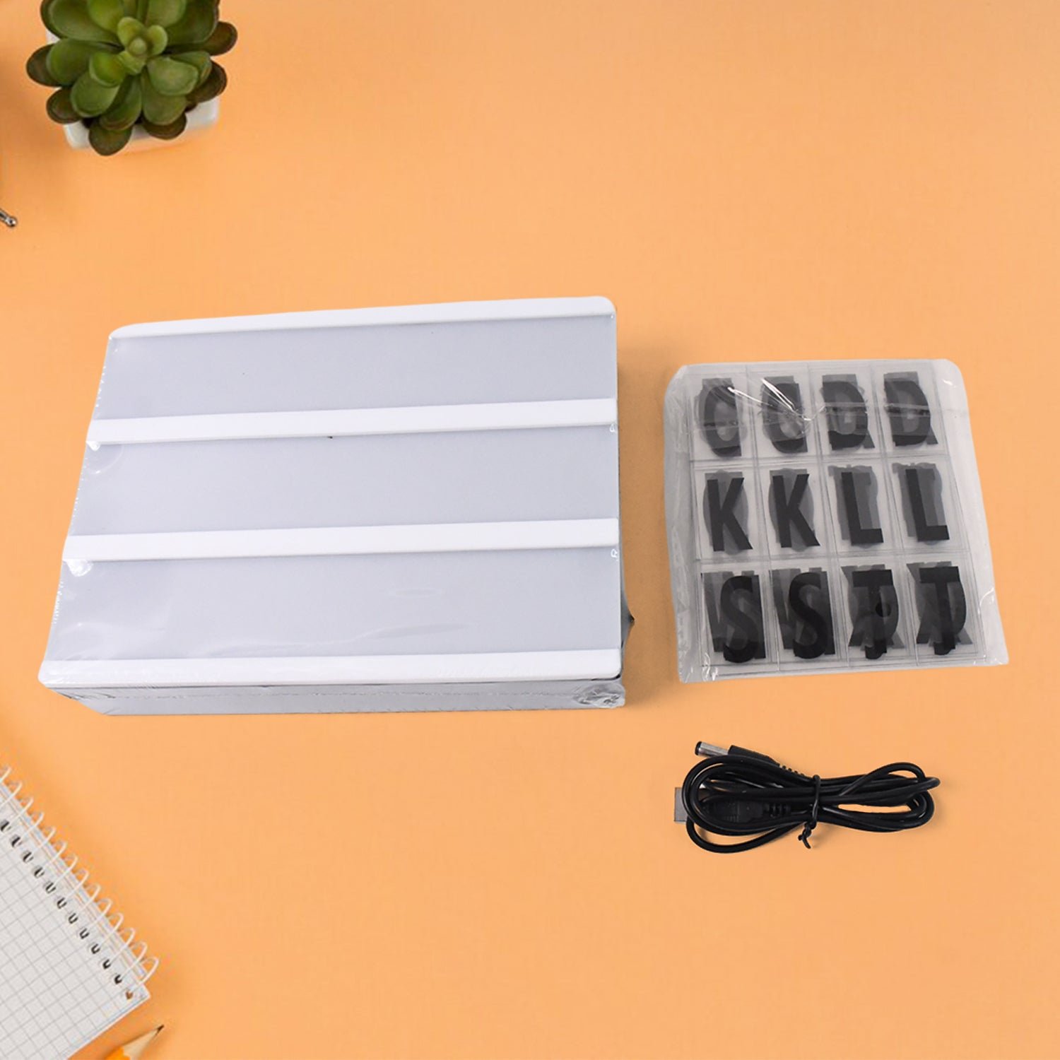 Cinematic Light Box - Mini A6 LED Message Board with Letters | Styleva - Image 6