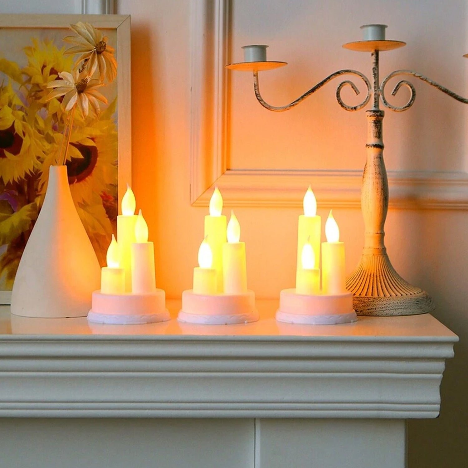 LED Taper Candles – Realistic Flickering Flame | Indo Glow - Image 6