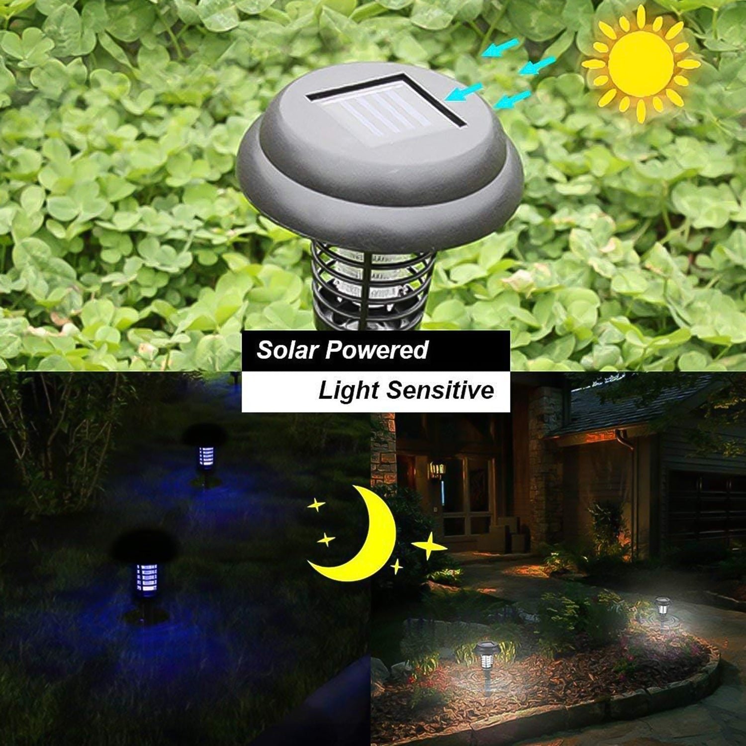 Solar Mosquito Trap – UV LED Garden Light (2 Pc) | Garden Vera - Image 7