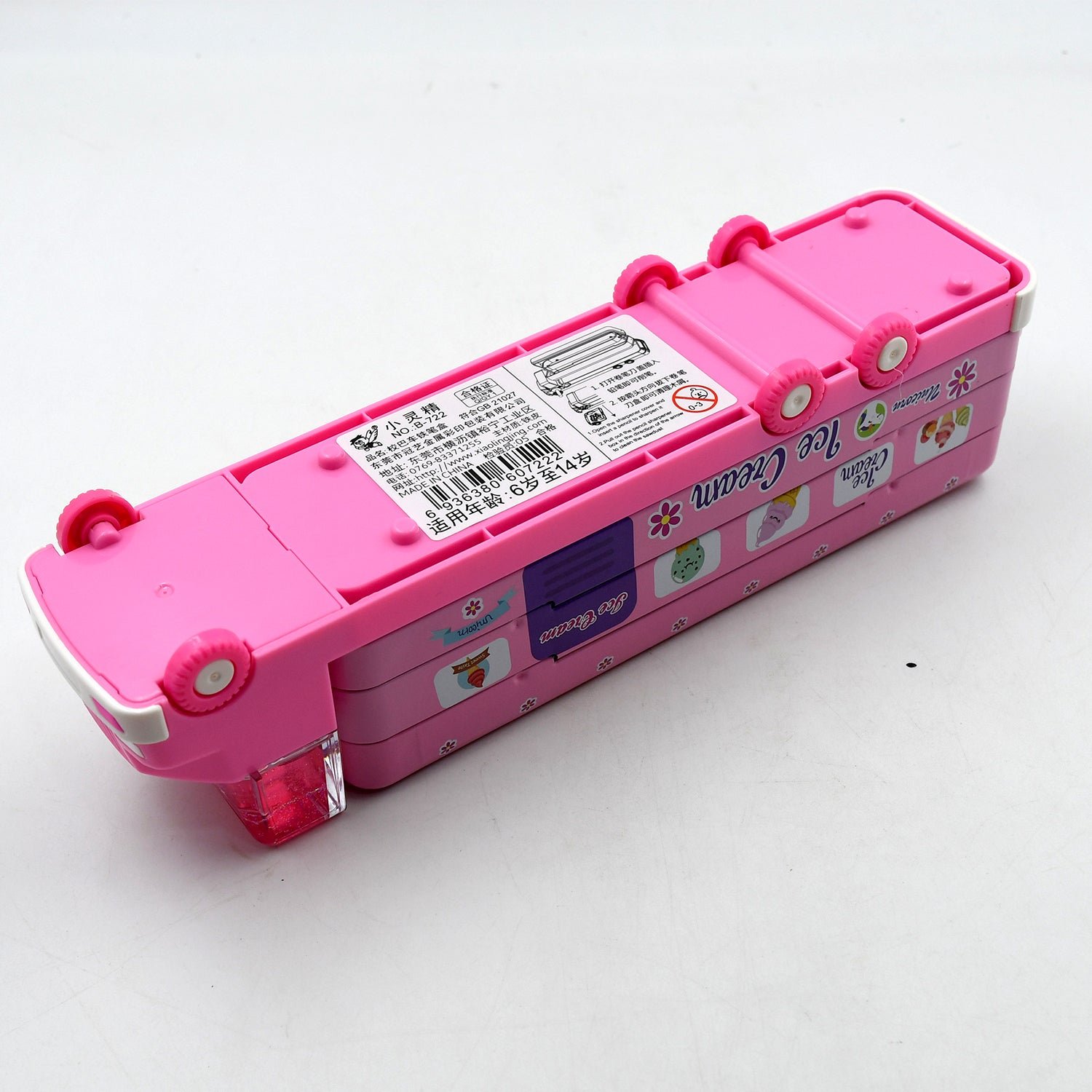 Kids Truck Pencil Case – Multi-Level Metal Double Decker | Indo Glow - Image 6