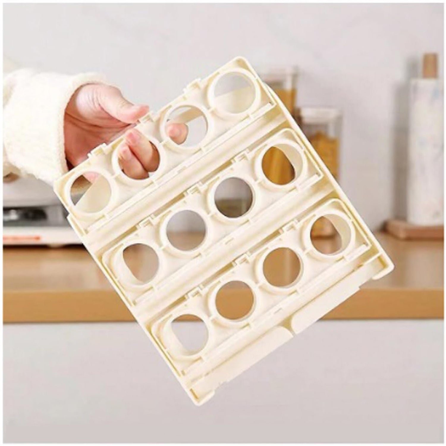 Foldable Egg Tray - 24-Grid Refrigerator Organizer | Tidy Table - Image 6